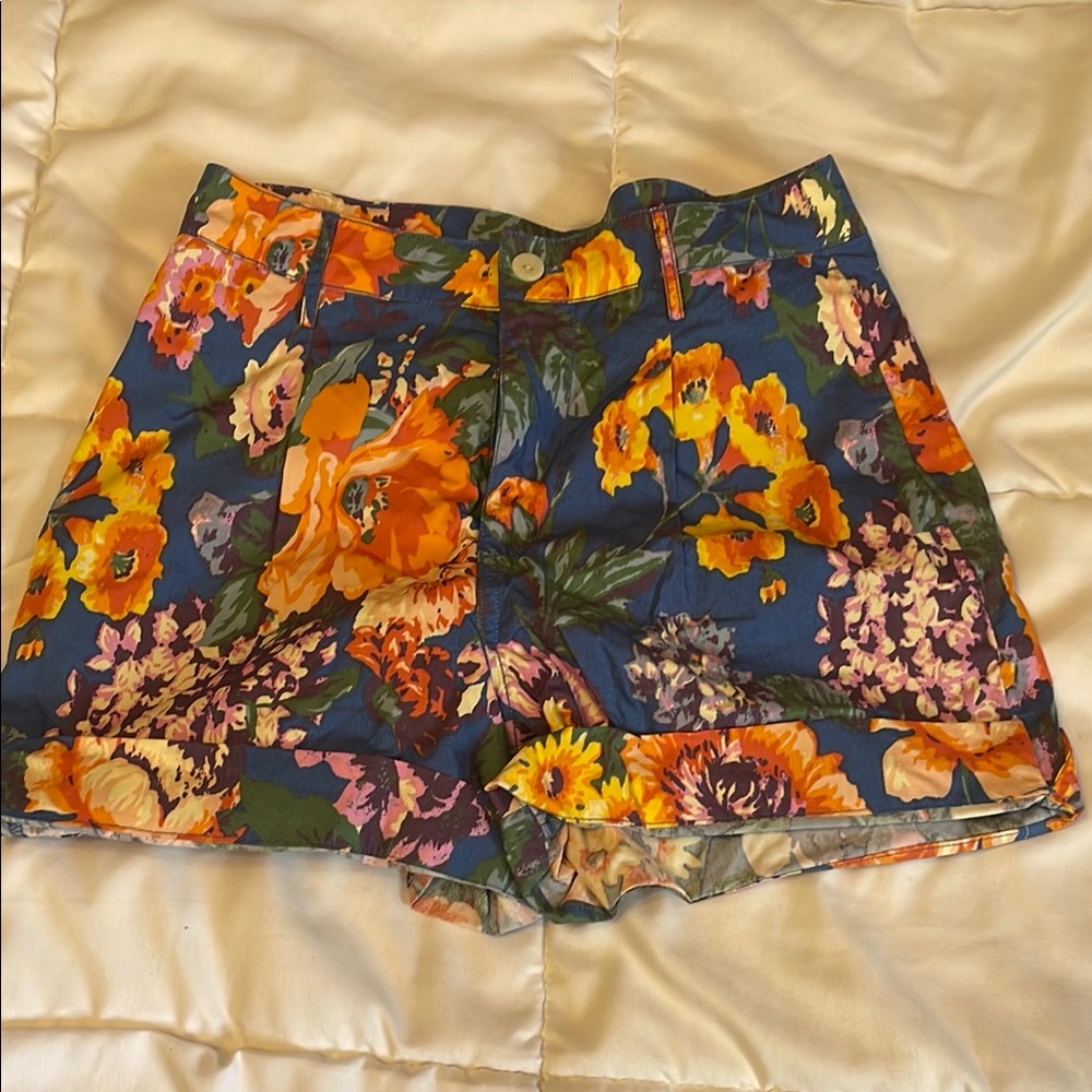 Floral Women's Shorts Urban Outfitters Mint XS